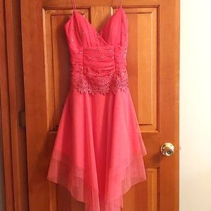 Flamingo Pink Formal Dress